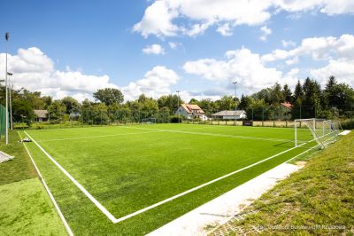 zdjęcie z rozbudowanego stadionu Grunwald Budziwój, fot. Grzegorz Bukała, Urząd Miasta Rzeszowa